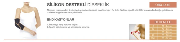 ORLEX Silikon Destekli Dirseklik ORX-D42 - Resim 2