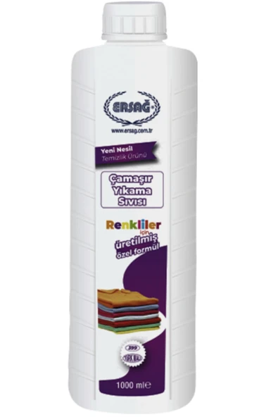 Ersağ Çamaşır Yıkama Sıvısı ( Renkliler Için ) 1000 ml ürün görseli 1