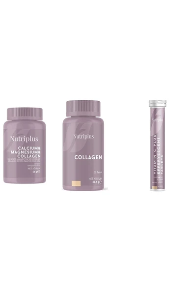 Farmasi Kollajen + Vitamin C Plus + Kalsiyum&magnezyum&kollajen 3ü 1 Arada ürün görseli 1