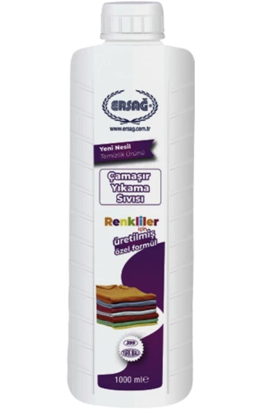 Ersağ Çamaşır Yıkama Sıvısı ( Renkliler Için ) 1000 ml 399-9 ürün görseli 1