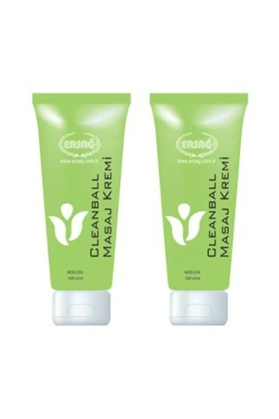 Ersağ Clean Ball Masaj Kremi 2x100 ml 2 Adet ürün görseli 1