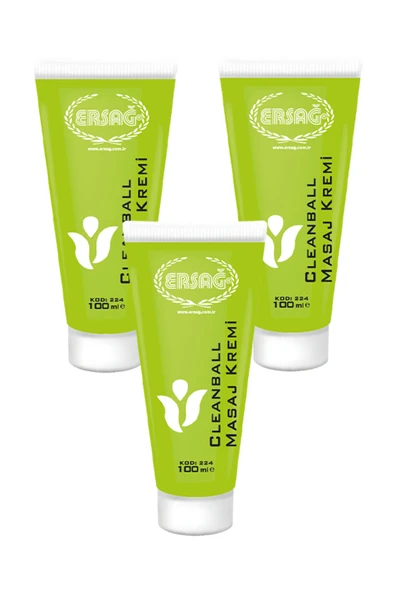 Ersağ Clean Ball Masaj Kremi 100 ML x 3 Adet ürün görseli 1