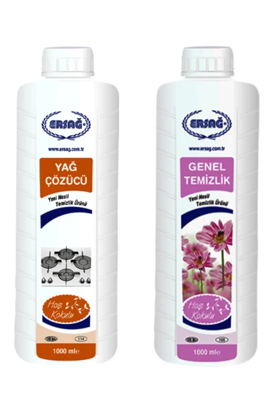 Ersağ Genel Temizlik 1000ml + Yağ Çözücü 1000 Ml ürün görseli 1