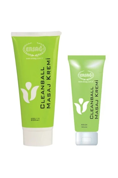 Ersağ Clean Ball Masaj Kremi 200 ml Ve 100 ml ürün görseli 1