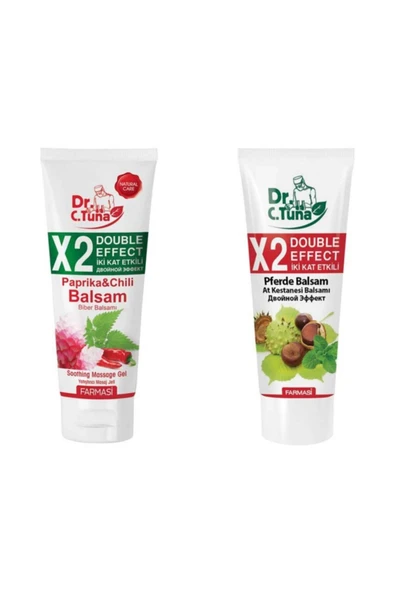 Farmasi Dr.c.tuna Biberli Masaj Jeli 250ml + At Kestaneli Masaj Jeli 250ml ürün görseli 1