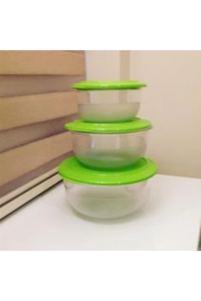 Tupperware Kristalin 3 Lü Set 3.5lt+2.1lt+1.1lt Sıkı Kapak ürün görseli 1