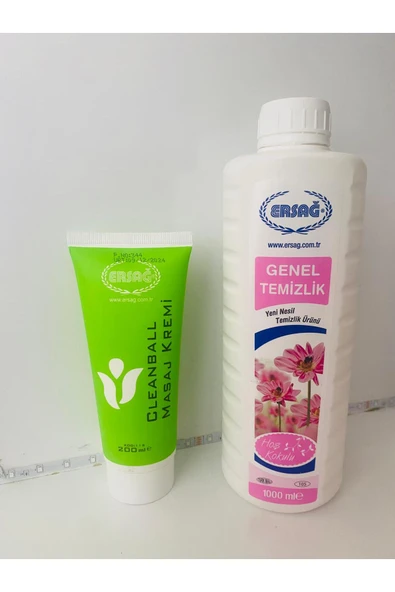 Ersağ MASAJ KREMİ 200ML ALANA GENEL TEMIZLIK 1000ML ürün görseli 1