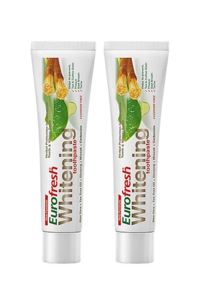 Farmasi Eurofresh Aloe Veralı Misvaklı Beyazlatıcı Diş Macunu 112 gr X 2 Adet ürün görseli 1