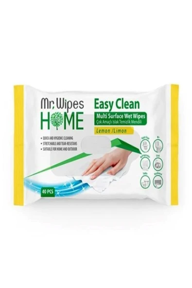 Farmasi MR.WIPES EASY CLEAN TEMİZLİK MENDİLİ LİMON KOKULU. 40 ADET  2 Lİ PAKET ürün görseli 1