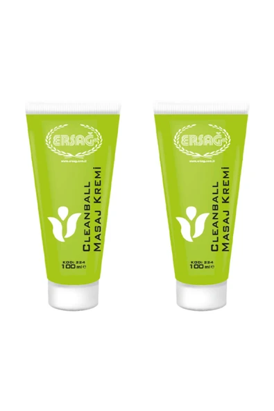 Ersağ Clean Ball Masaj Kremi 2x100 ml 2 Adet ürün görseli 1