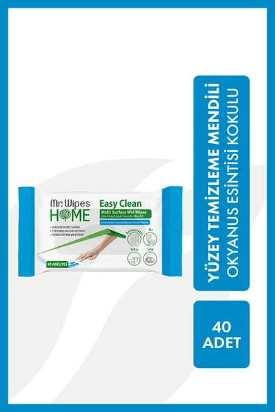 Farmasi Mr. Wipes Easy Clean Yüzey Temizleme Mendili Okyanus Esintisi 40 Adet ürün görseli 1