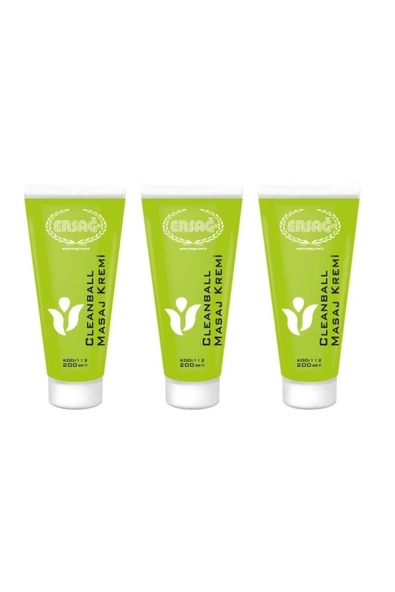 Ersağ Clean Ball Masaj Kremi 200 Ml X 3 Adet ürün görseli 1