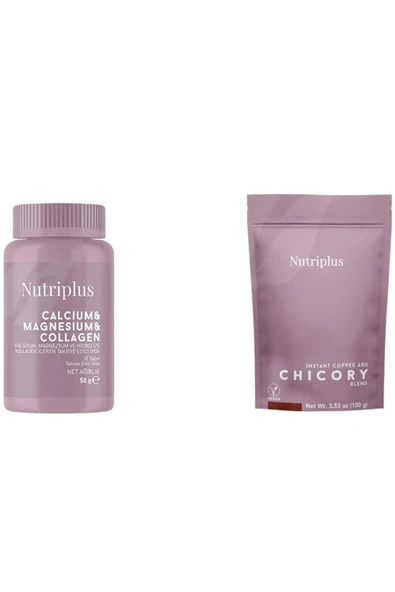 Farmasi Nutrıplus Calcıum Magnesıum Plus Type Iı Collagen 30 Tablet + Nutricoffee Hindiba Kahve 100g ürün görseli 1