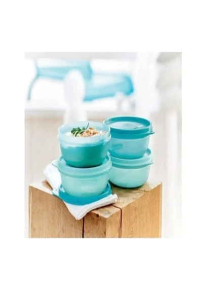 Tupperware Saklama Ve Servis Kabı 4 Lü Set Her Biri 300 Ml Kapaklı Çerez Ve Kahvaltılık Seti ürün görseli 1