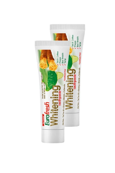Farmasi Eurofresh Whitening Aloe Veralı Misvaklı Diş Macunu 112g 2'li Set ürün görseli 1