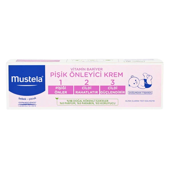 Mustela Vitamin Bariyer 1.2.3. Pişik Önleyici Krem 100 Ml ürün görseli 1