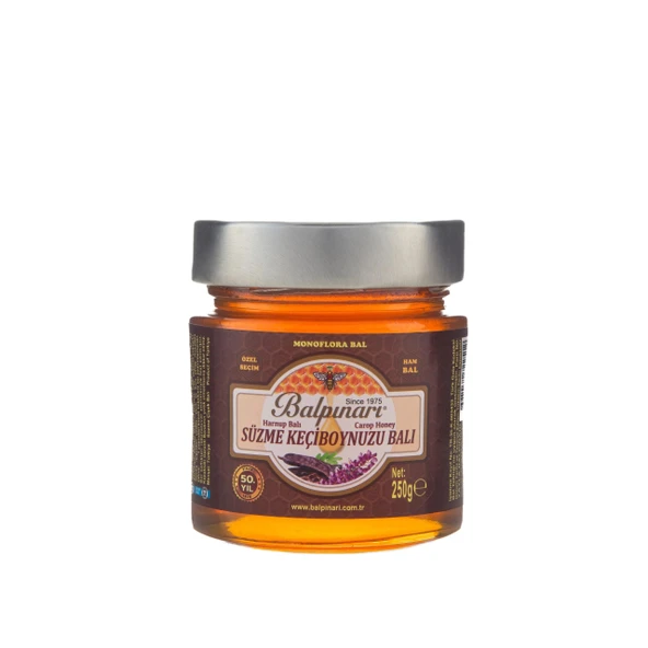 Balpınarı Özel Seçim Süzme Harnup (Keçi Boynuzu) Ham Balı 250 g ürün görseli 1