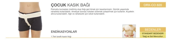ORLEX Çocuk Kasık Bağı ORX-CO820 - Resim 2