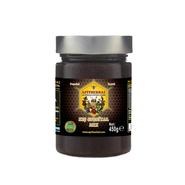 Apitherbal Kış Spesiyal Mix (Propolisli Tarçınlı) 450 G ürün görseli 1