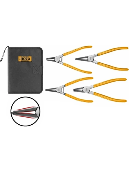 Ingco Hccps01180 180mm 4 Parça Segman Pense Seti ürün görseli 1