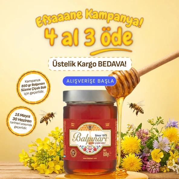 Balpınarı Süzme Çiçek Balı 850 G ürün görseli 1