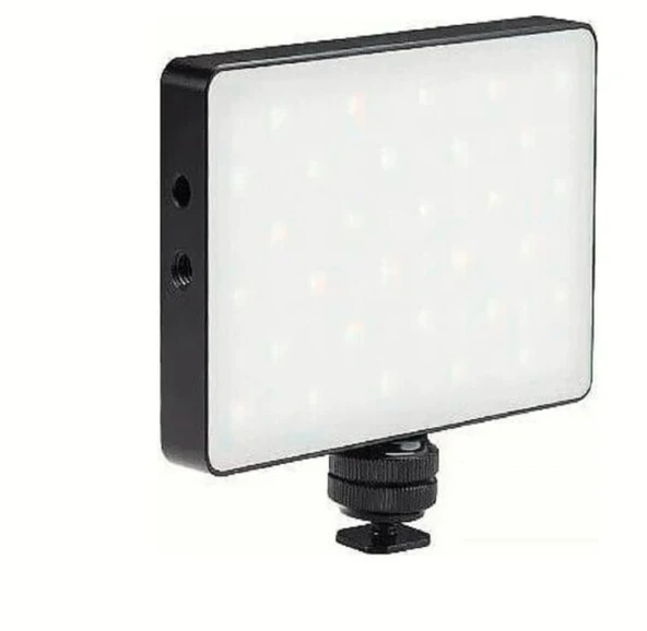 GVM 8RS RGB Kamera Üstü Dahili Akülü Mobil Led Işık (11x7cm) ürün görseli 1