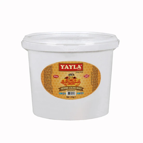 Yayla Süzme Çiçek Balı 4 Kg (Kova) ürün görseli 1