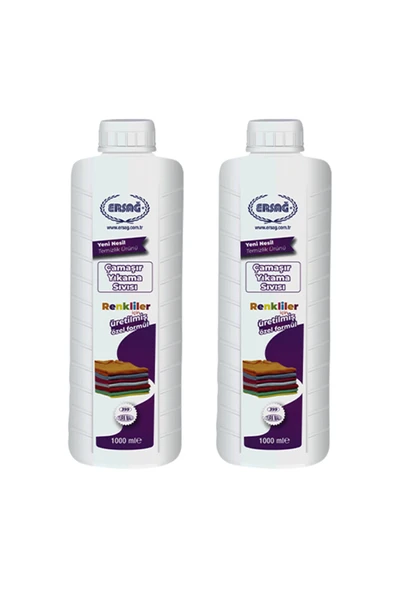 Ersağ Çamaşır Yıkama Sıvısı ( Renkliler Için ) 1000ml x 2 Adet ürün görseli 1