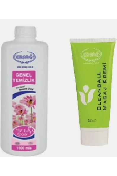 Ersağ ERSAĞ GENEL TEMİZLİK + CLEANBALL MASAJ KREMİ 200 ML ürün görseli 1