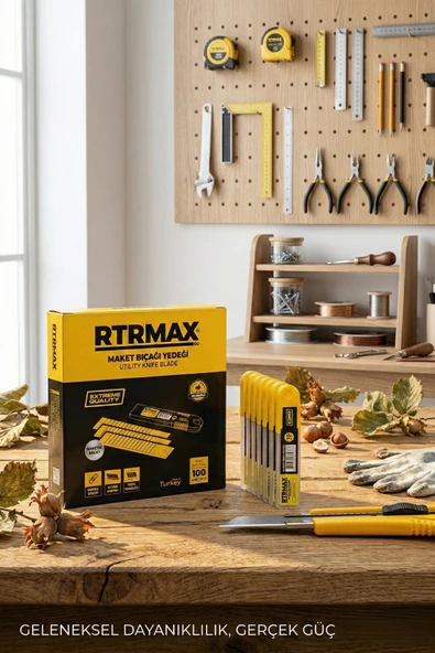 Rtr Max Rak116 Alüminyum Maket Bıçağı Yedeği 10 Adet ürün görseli 1