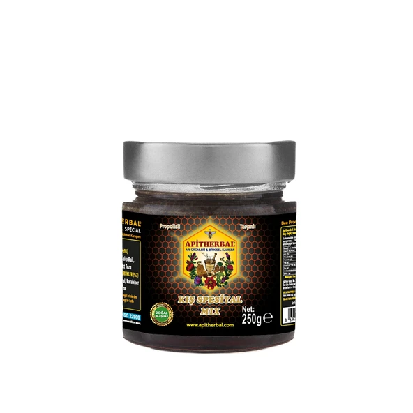 Apitherbal Kış Spesiyal Mix (Propolisli Tarçınlı) 250 G ürün görseli 1