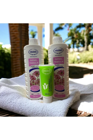Ersağ ERSAĞ GENEL TEMİZLİK (2X1000 ML) CLEANBALL MASAJ KREMİ HEDİYELİ ürün görseli 1