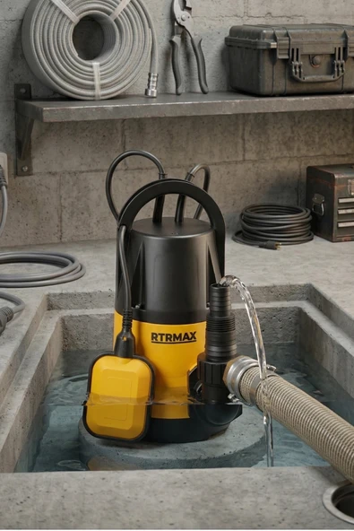Rtrmax Rtm813 400W 7,5m Temiz Su Dalgıç Pompası ürün görseli 1