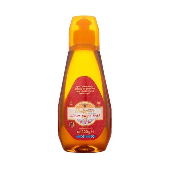 Balpınarı Süzme Çiçek Balı 400 G ( Sıkmalı Pet) ürün görseli 1