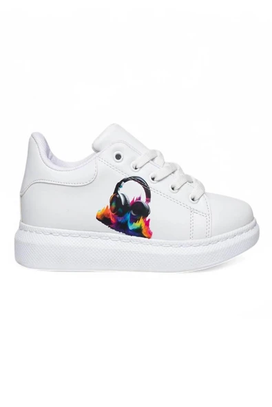 Bluefeet Mdl Beyaz Günlük Kız Çocuk Sneaker Spor Ayakkabı ürün görseli 1