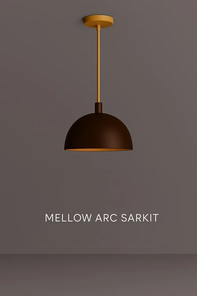 Mellow Arc Sarkıt Lamba-Avize - Modern Endüstriyel Mufak Hol Cafe Salon Avize - Resim 3