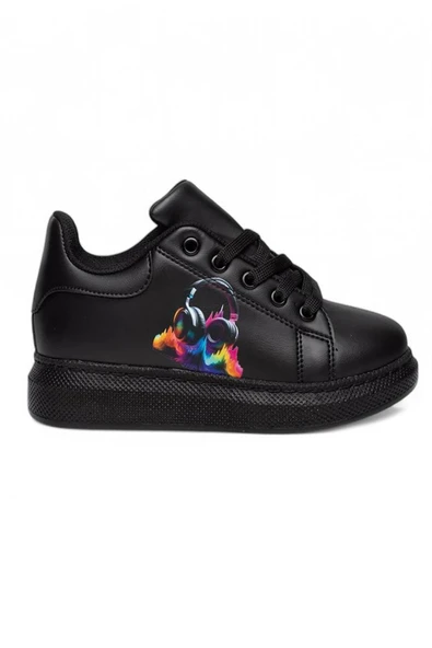 Bluefeet Mdl Siyah Günlük Kız Çocuk Sneaker Spor Ayakkabı ürün görseli 1