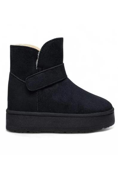 Bluefeet Gls Siyah İçi Kürklü Nubuk Kadın Bot & Bootie ürün görseli 1