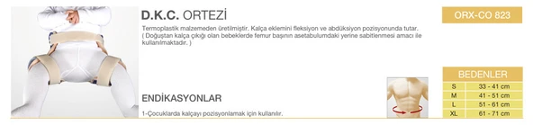 ORLEX Çocuk  D.K.C Ortezi ORX-CO823 - Resim 2