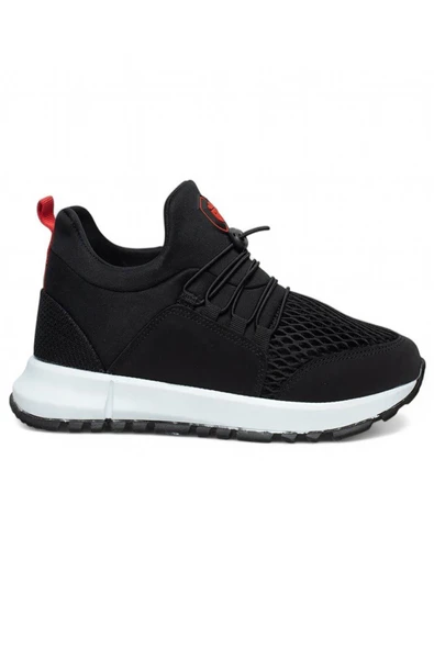 Bluefeet Glc Siyah Kırmızı Erkek Fileli Sneaker Spor Ayakkabı ürün görseli 1