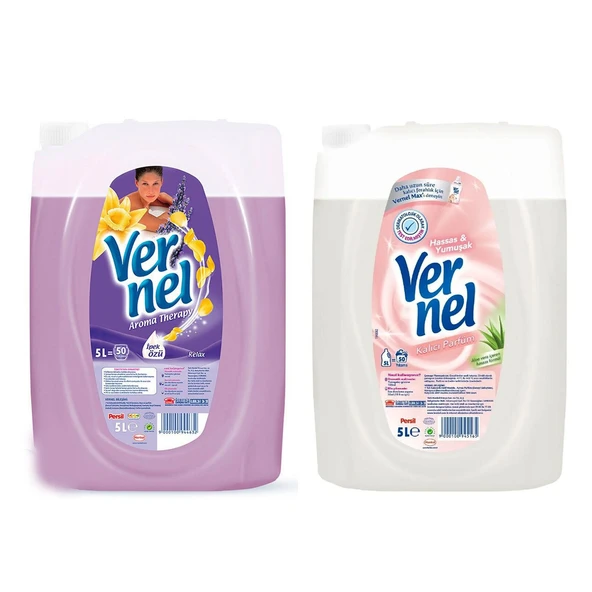 Vernel Çamaşır Yumuşatıcı 5 Lt Relax ve Hassas 2 li ürün görseli 1