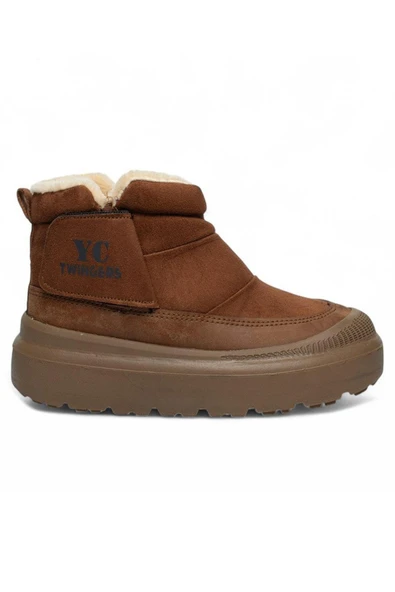 Bluefeet Twg İçi Kürklü Taba Süet Kadın Bot & Bootie NSB823 ürün görseli 1