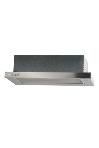 WHITE DAISY F6 ÇİFT MOTOR ÇİFT FİLTRE INOX PANEL SÜRGÜLÜ ASPİRATÖR ürün görseli 1