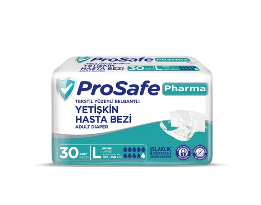Prosafe Belbantlı Büyük Boy L 30'lu Hasta Bezi ürün görseli 1