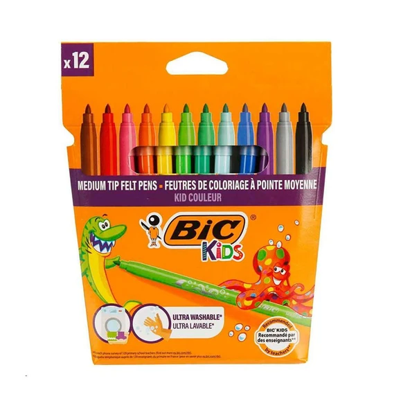 Bic 12 Renk Yıkanabilir Keçeli Kalem 9202937 ürün görseli 1