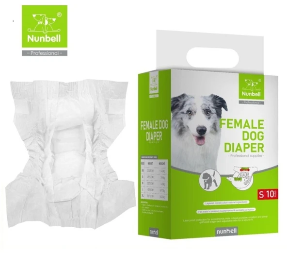 Nunbell Köpek Alt Bağlama Bezi 10 lu S Boy ürün görseli 1