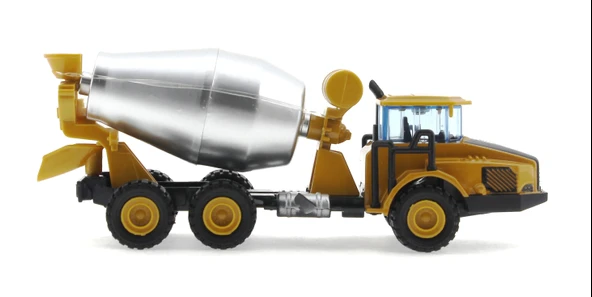 Die Cast Mini İnşaat Aracı Mikser - Resim 3
