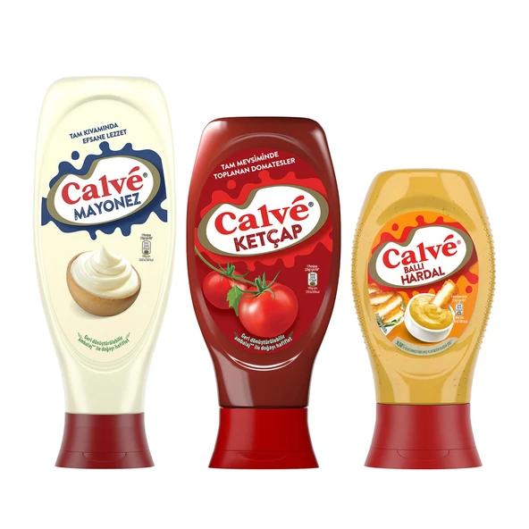 Calve Mayonez-Ketçap-Ballı Hardal 3 lü Set ürün görseli 1