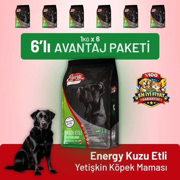 Kuzu Etli Yetişkin Köpek Maması - 6 Adet ürün görseli 1