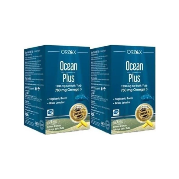 Ocean Ocean Plus 1200 Mg 50 Kapsül Balık Yağı 2'Li Set ürün görseli 1